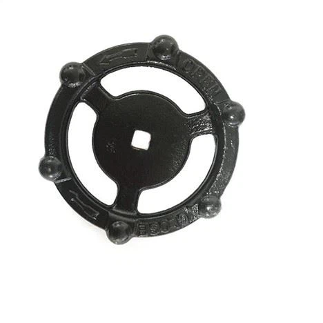 Gietijzeren recht handwiel